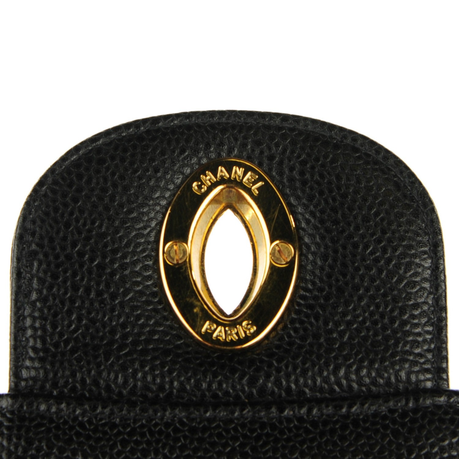 Chanel Caviar Vertical Quilted Jumbo Flap Black 6 of 9