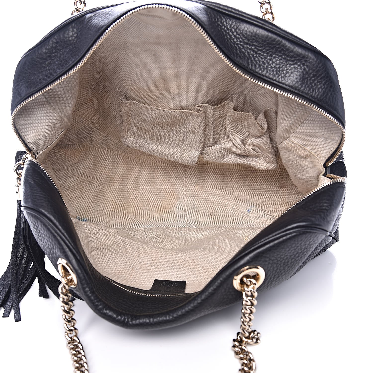 Gucci Pebbled Calfskin Medium Soho Bowler Black 5 of 15
