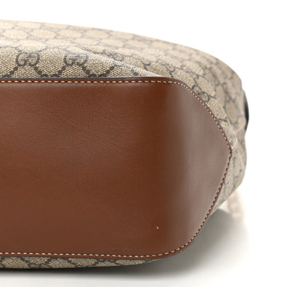 Gucci GG Supreme Monogram Large Linea A Hobo Light Brown 11 of 11