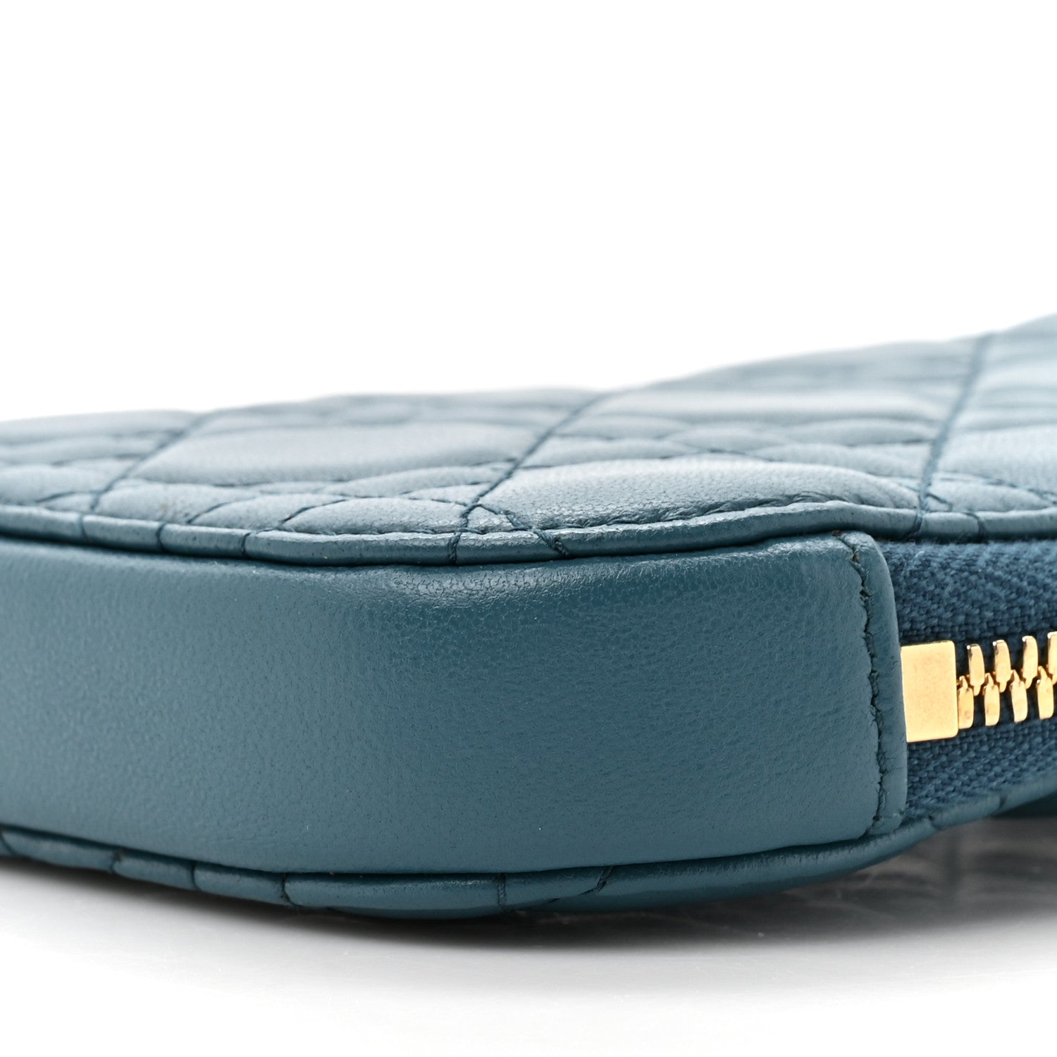 Christian Dior Lambskin Cannage Lady Dior Phone Holder Blue 9 of 10