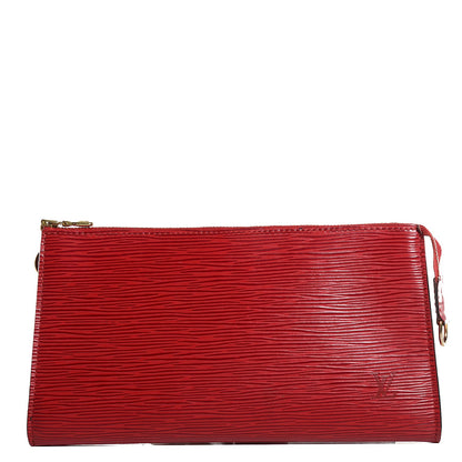 Louis Vuitton Epi Pochette Accessories 24 Castillan Red 1 of 7