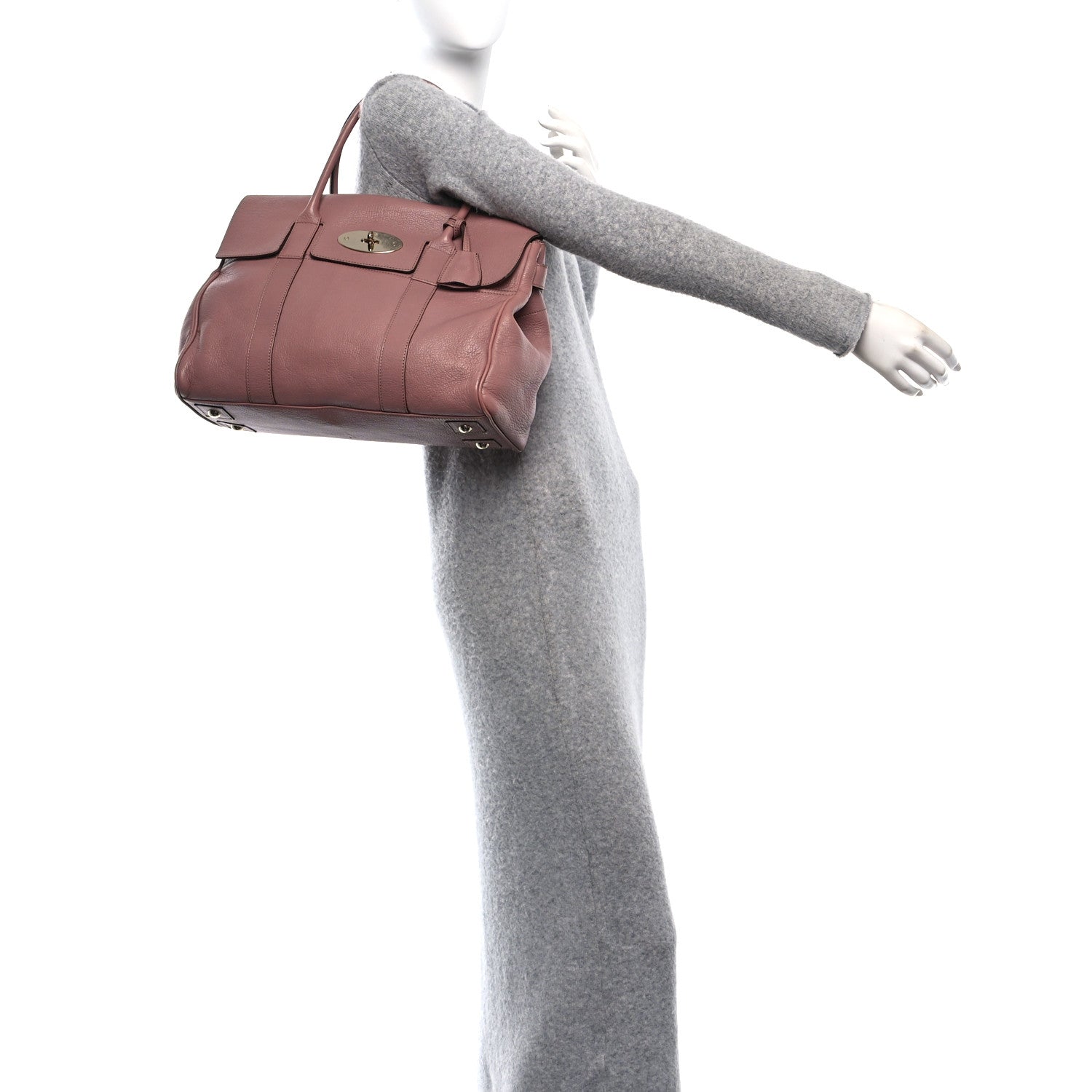 Mulberry Glossy Goatskin Bayswater Dark Blush 2 of 11