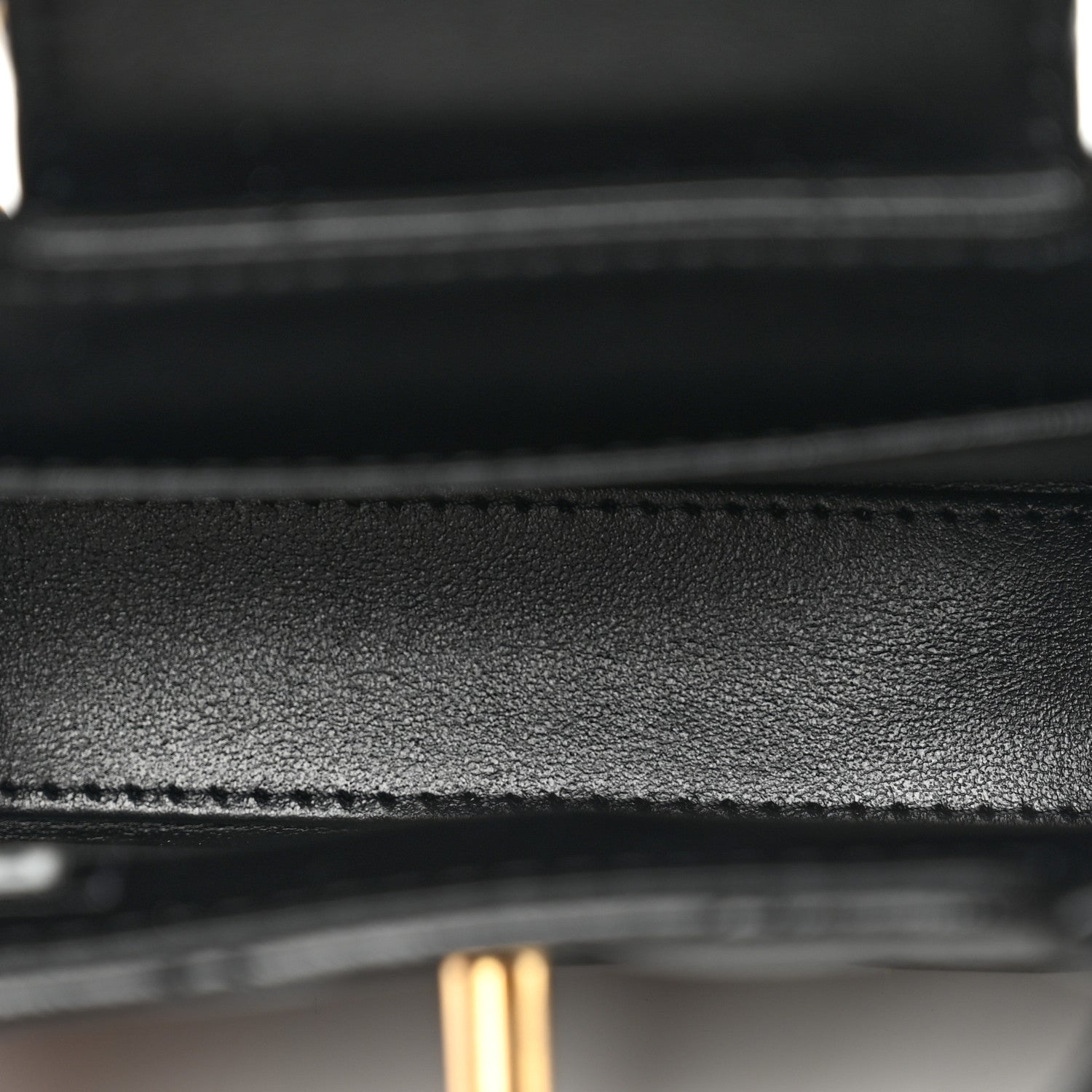 Chanel Shiny Aged Calfskin Quilted Mini Nano Kelly Shopper Black 5 of 7
