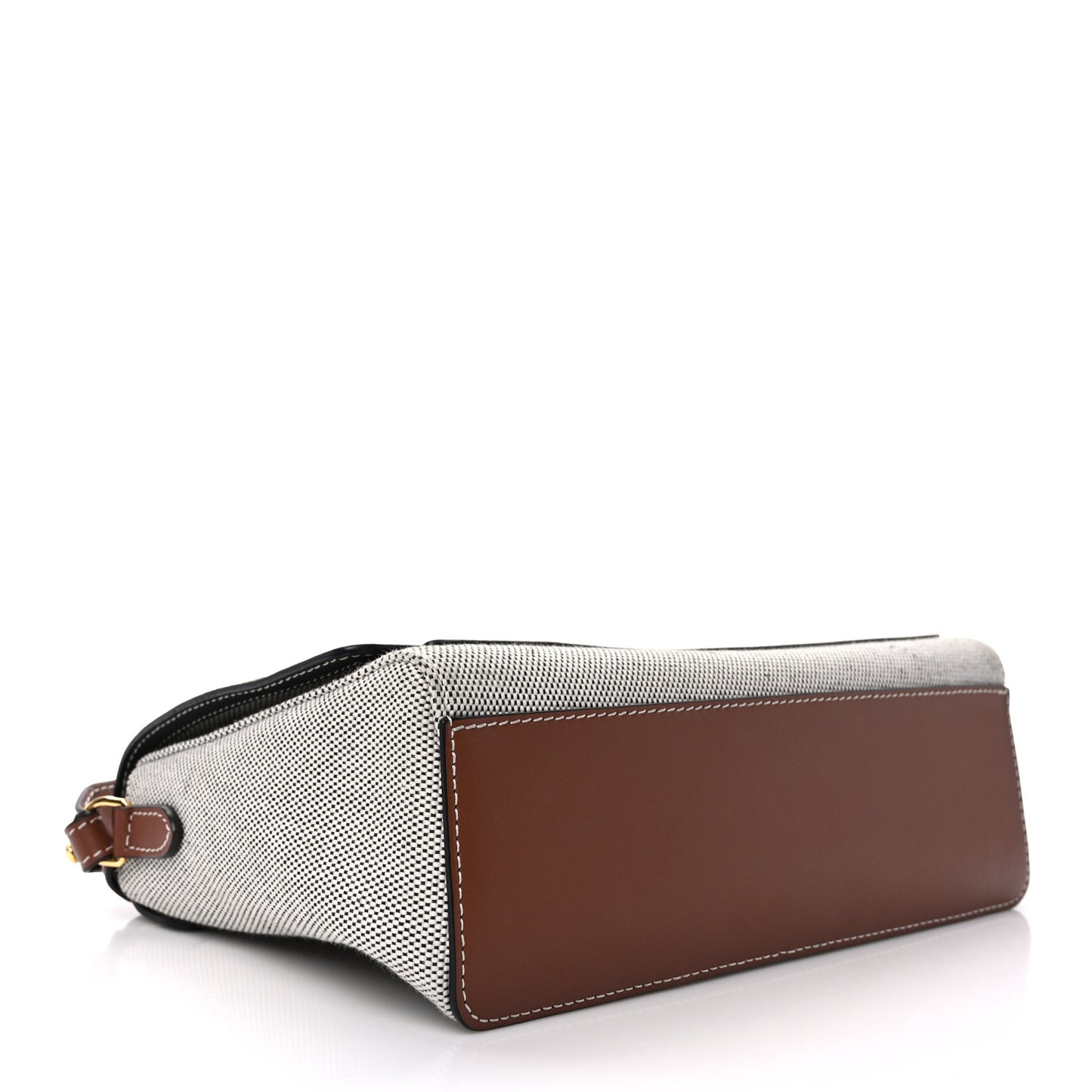 Canvas Horseferry Print Note Crossbody Bag Grey Black
