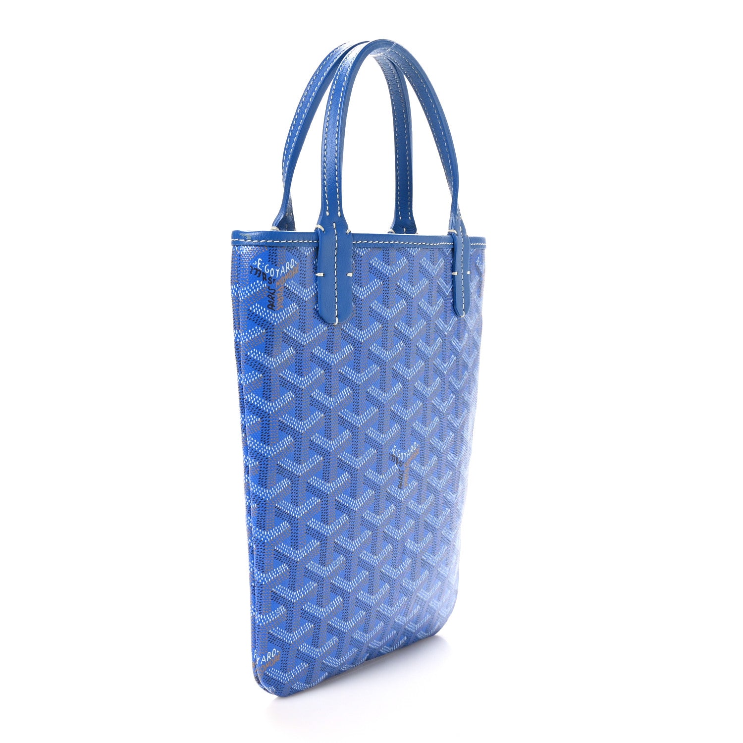 Goyard Goyardine Poitiers Tote Blue 3 of 10