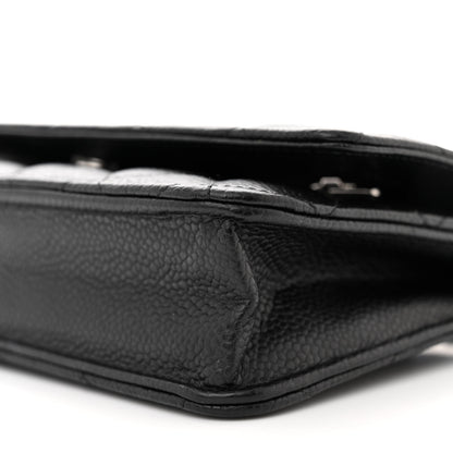 Chanel Caviar Quilted Wallet on Chain WOC Black 11 of 13