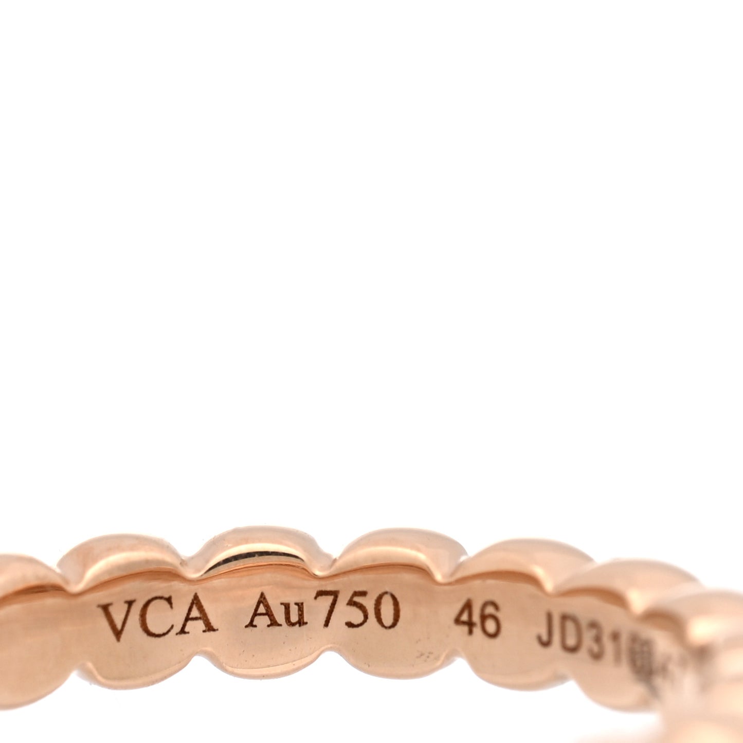 18K Rose Gold Medium Perlee Ring 46 3.75