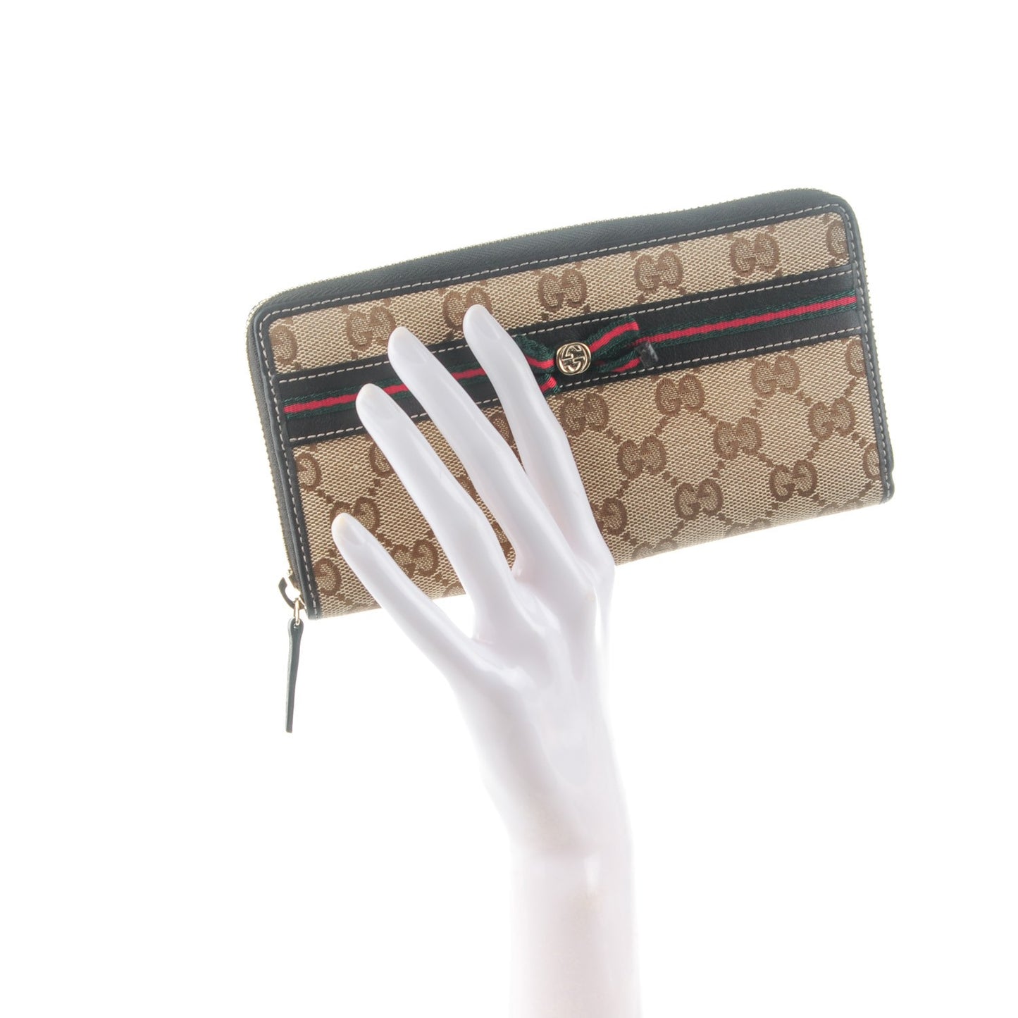 Monogram Princy Zip Around Wallet Dark Brown