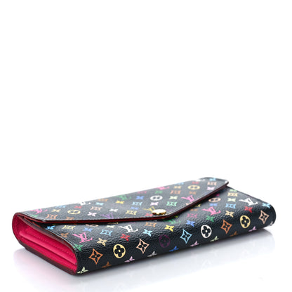 Louis Vuitton Monogram Multicolor Sarah Wallet NM Black Grenade 6 of 10