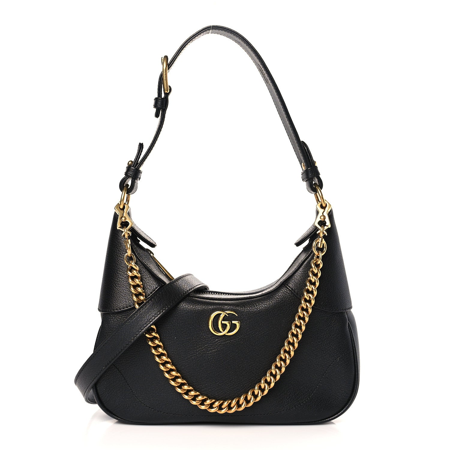 Gucci Goatskin Small Aphrodite Shoulder Bag Black 1 of 9