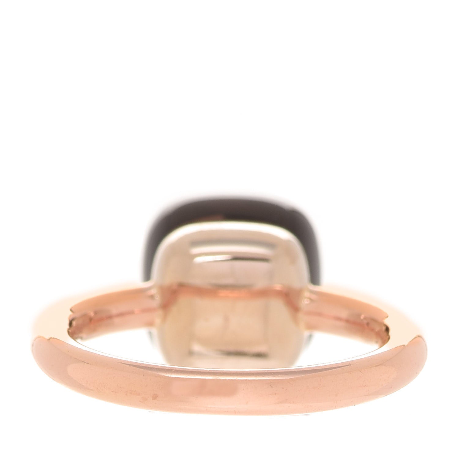 Pomellato 18K Rose Gold Smoky Quartz Classic Nudo Ring 50 5.25 3 of 5