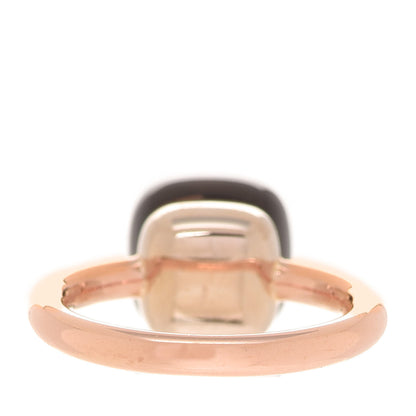 Pomellato 18K Rose Gold Smoky Quartz Classic Nudo Ring 50 5.25 3 of 5