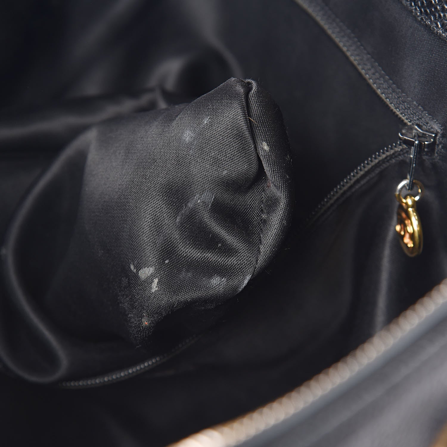 Chanel Caviar Large CC Shoulder Bag Black 8 of 10