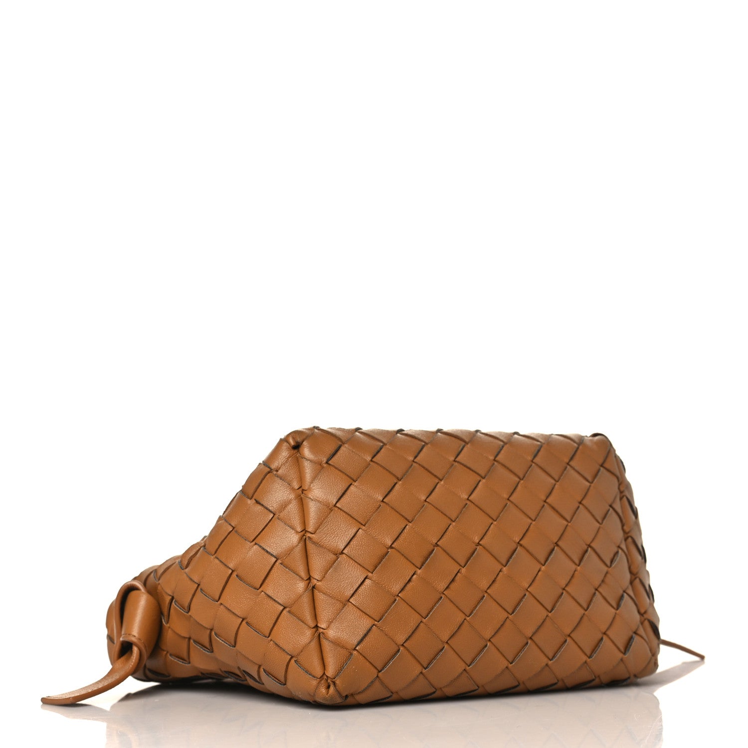 Bottega Veneta Nappa Intrecciato Tie Shoulder Bag Caramel 4 of 8
