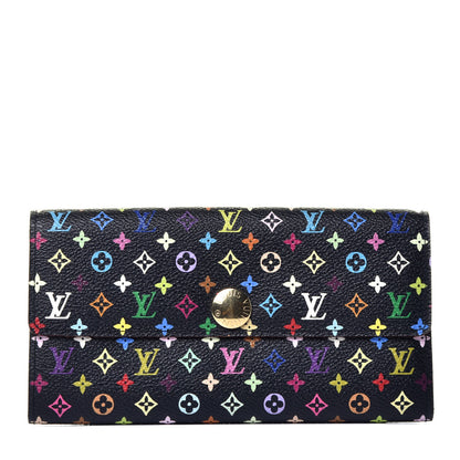 Louis Vuitton Monogram Multicolor Sarah Wallet Black 1 of 6