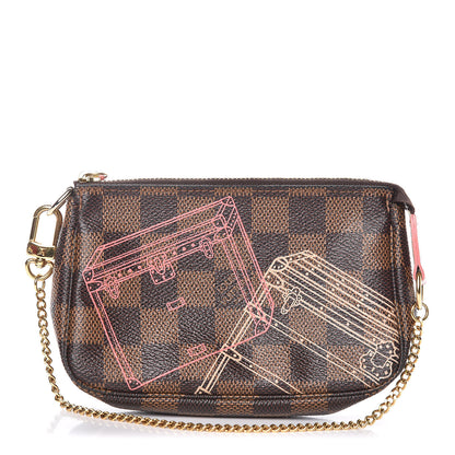 Louis Vuitton Damier Ebene 2014 Christmas Animation Mini Pochette Accessories 1 of 9