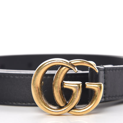Gucci Calfskin Double G 20mm Belt 70 28 Black 4 of 8