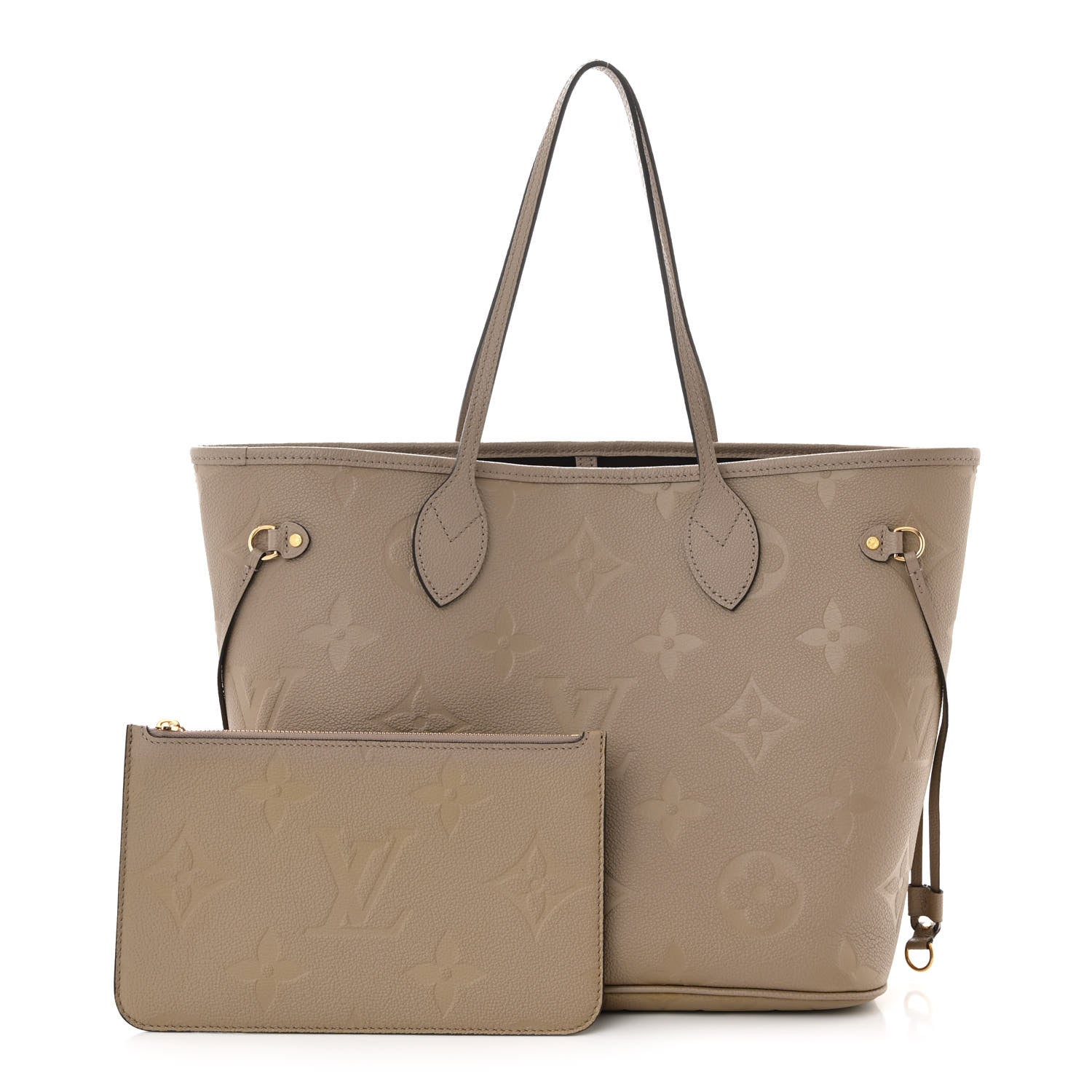 Louis Vuitton Empreinte Monogram Giant Neverfull MM Tourterelle 3 of 11