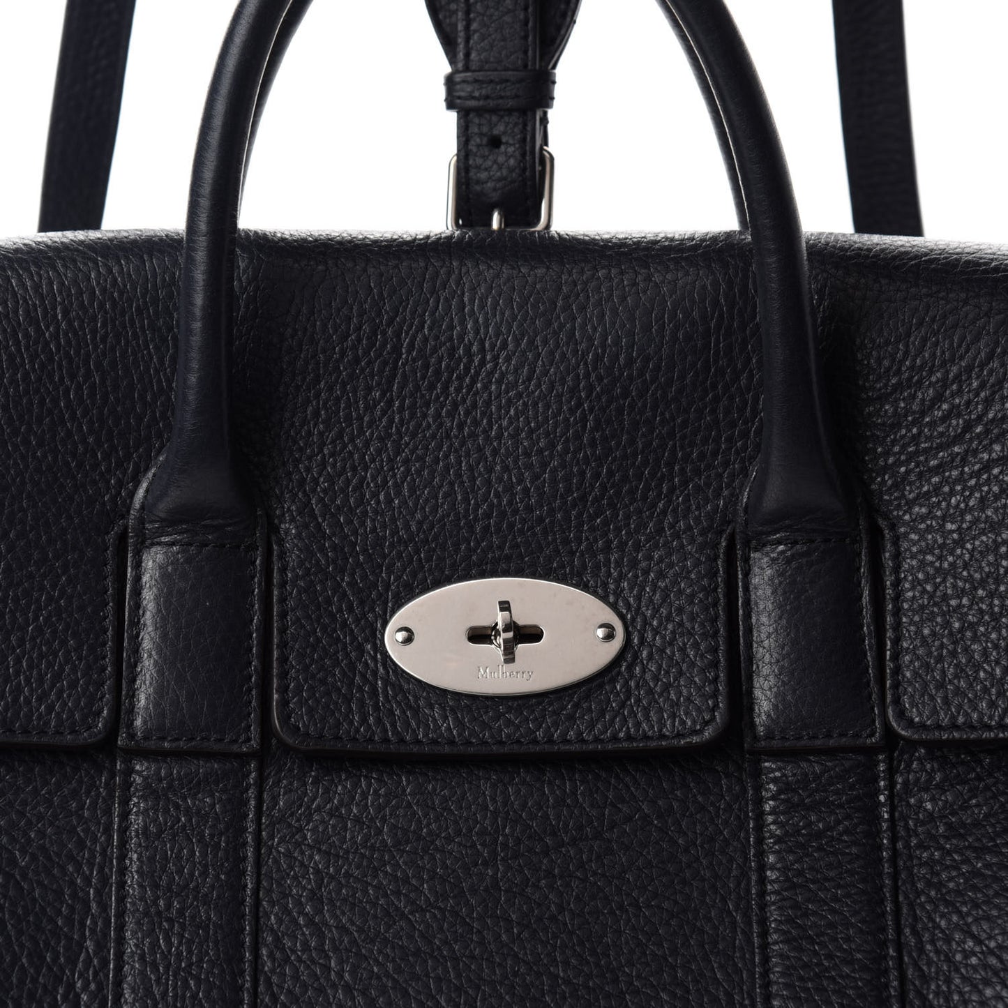 Classic Grain Calfskin Small Bayswater Backpack Midnight Blue