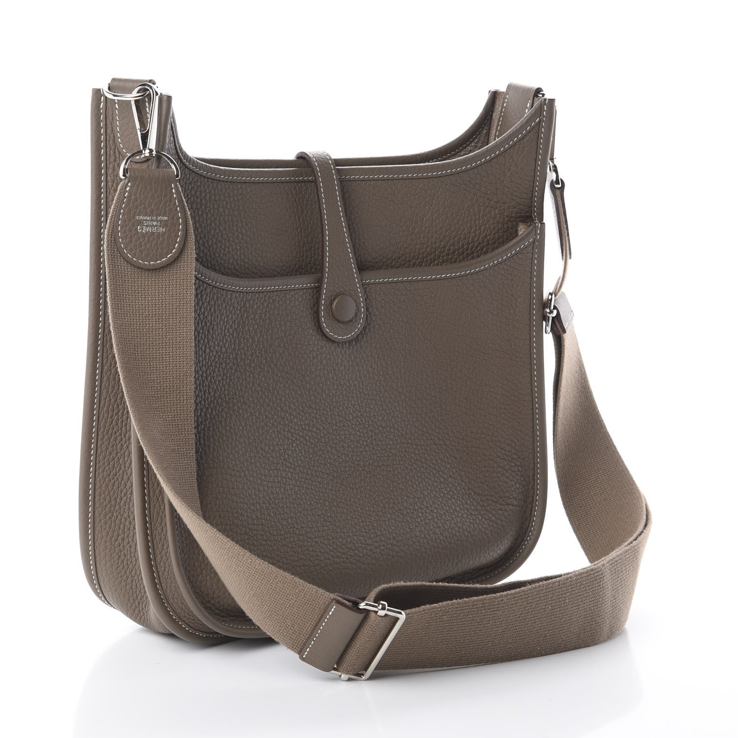 Hermes Taurillon Clemence Evelyne III PM Etoupe 2 of 8