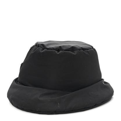 Prada Re-Nylon Metal Triangle Logo Padded Bucket Hat M Black 5 of 10