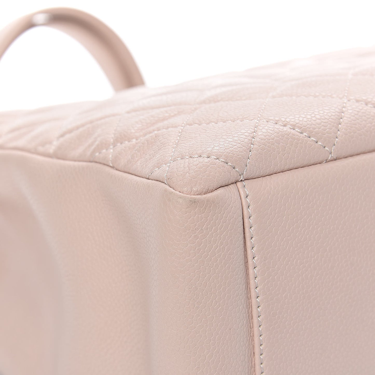 Caviar Quilted Grand Shopping Tote GST Light Pink
