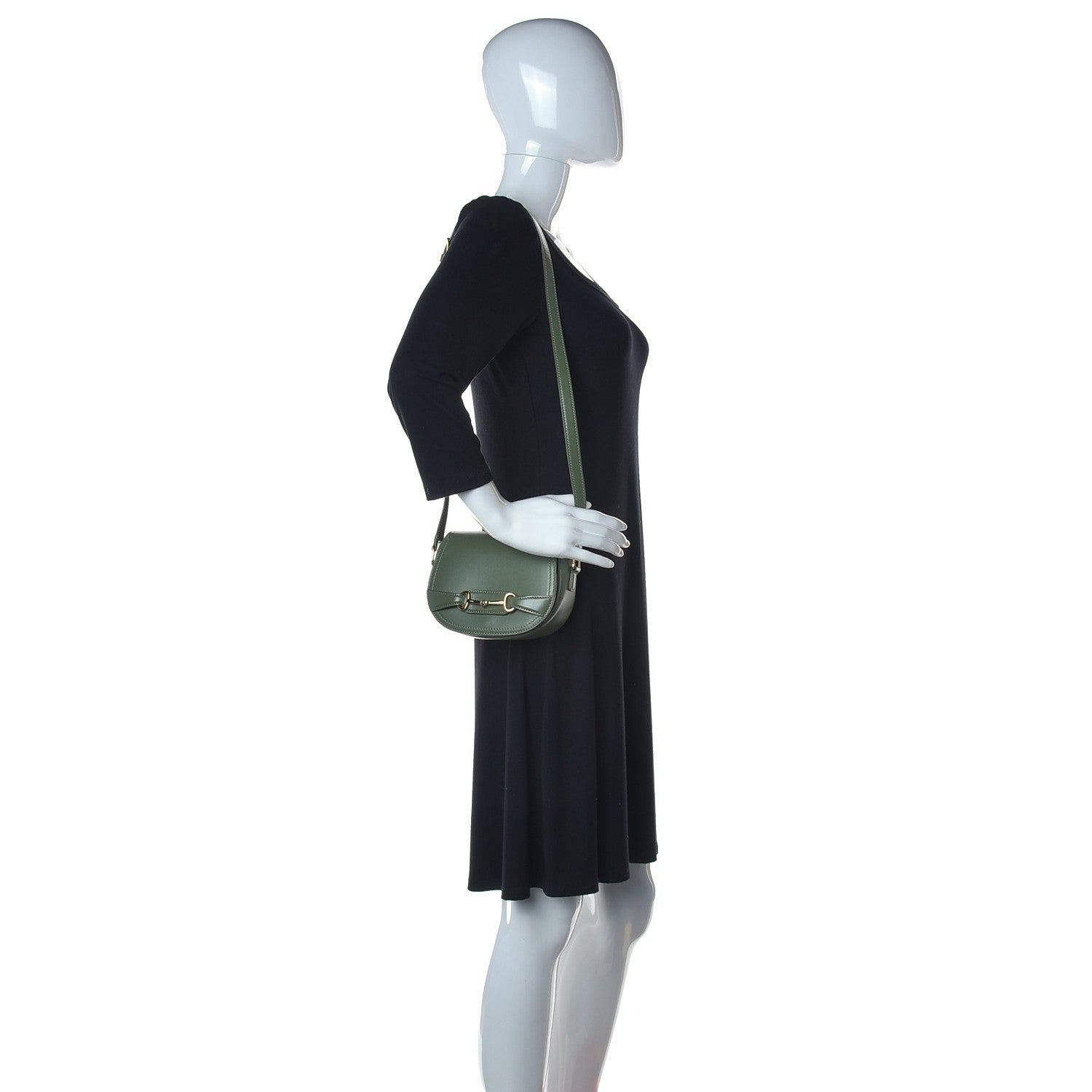 Celine Natural Calfskin Small Crecy Bag Green 2 of 10