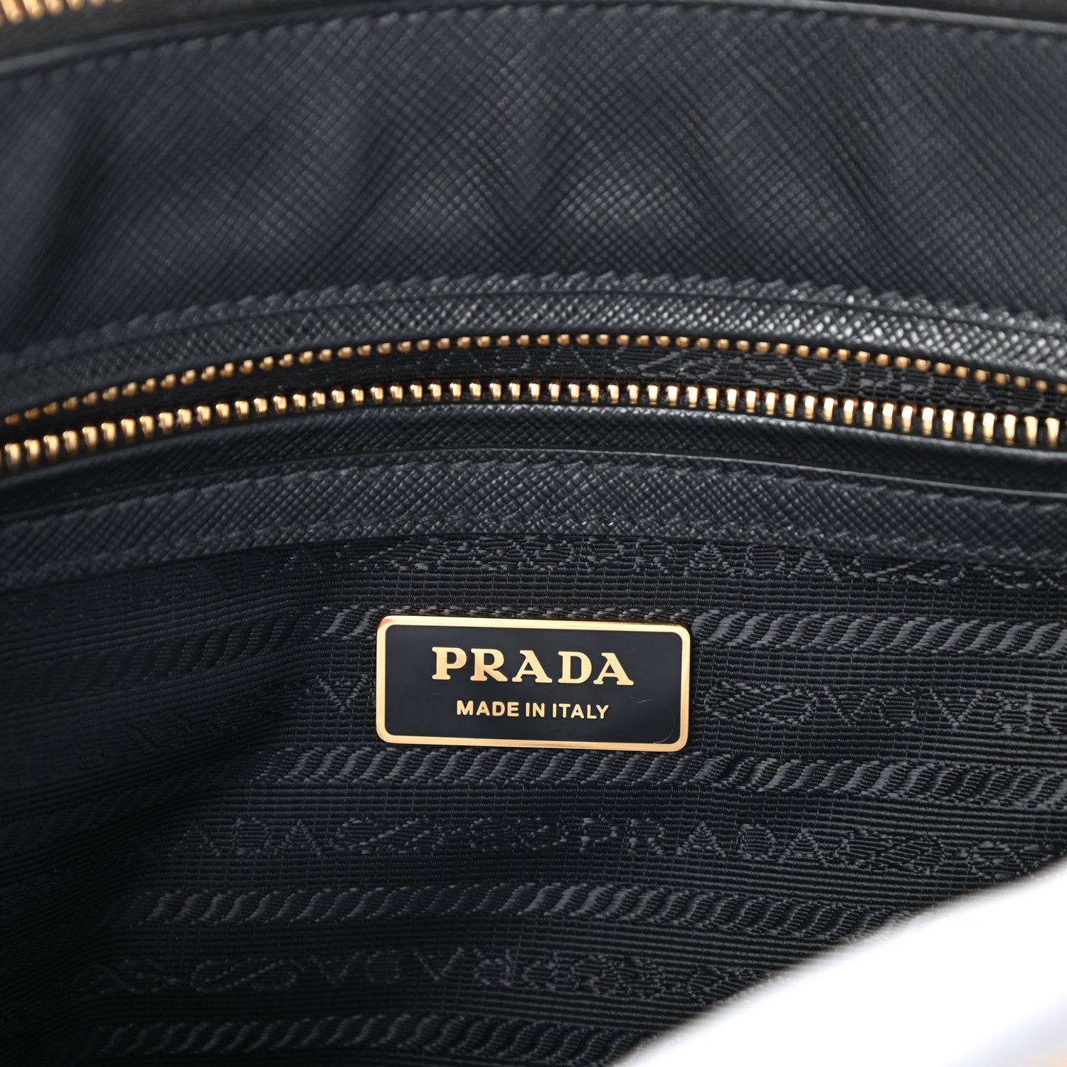 Prada Saffiano Small Galleria Double Zip Tote Black 10 of 25