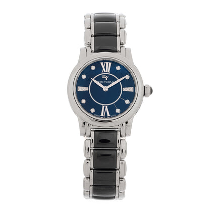 David Yurman Stainless Steel Ceramic Diamond 30mm Classic Quartz Watch Black 1 of 5