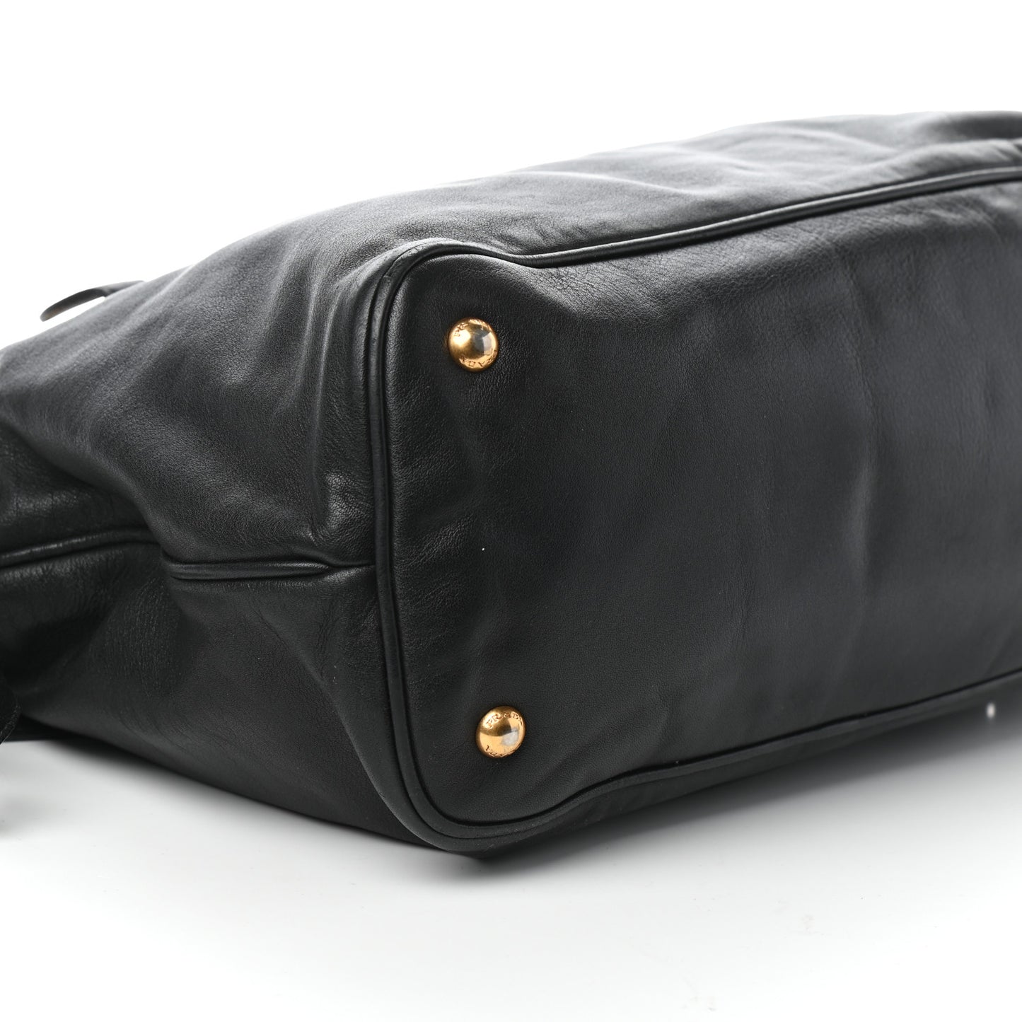 Soft Calfskin Shopping Tote Black