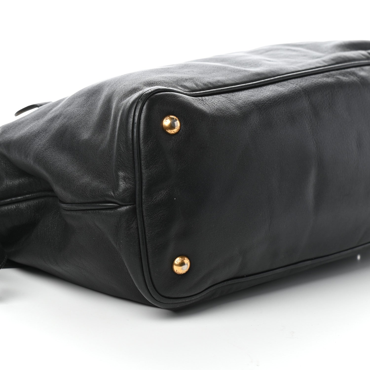 Prada Soft Calfskin Shopping Tote Black 8 of 10