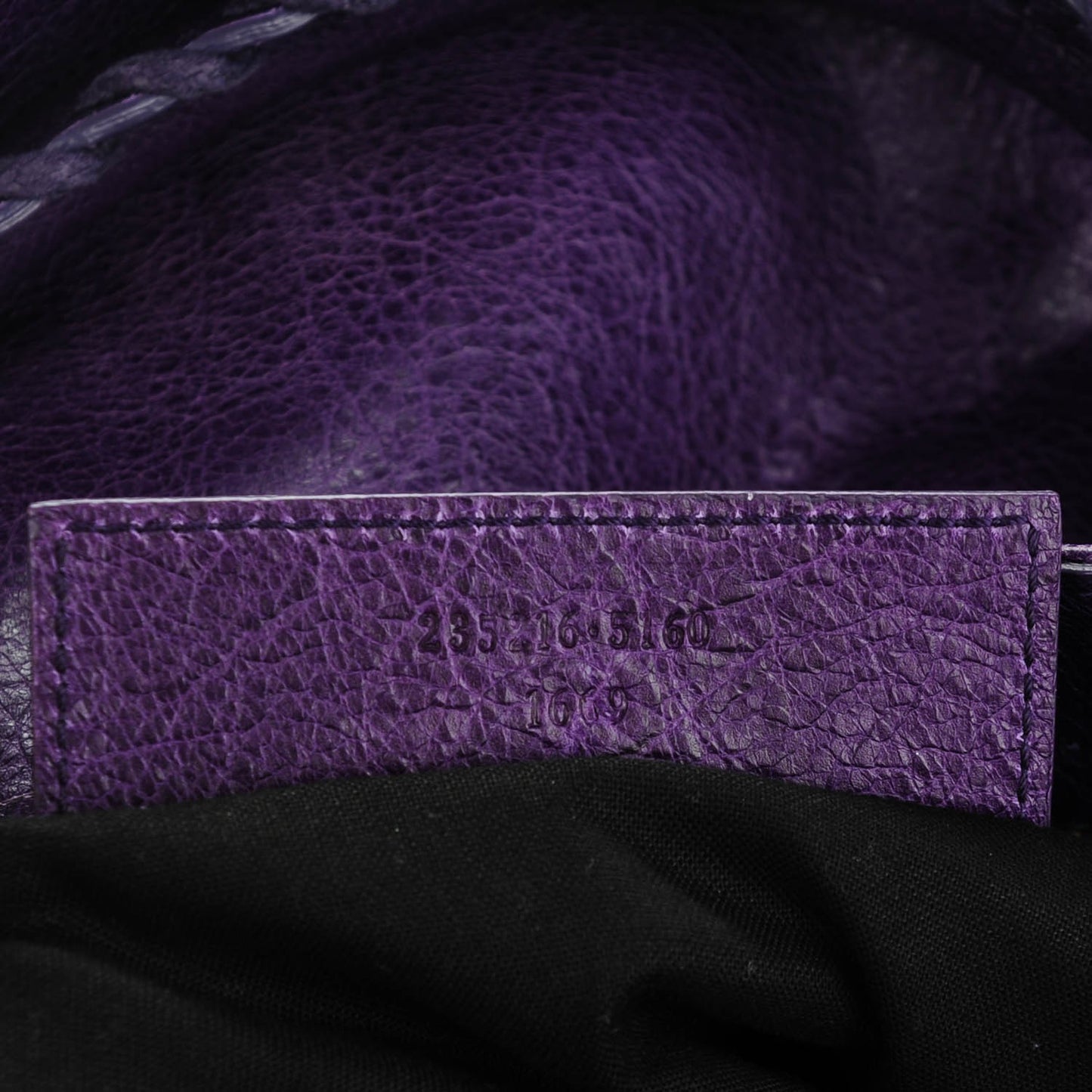 Agneau Classic Hardware Velo Dark Violet