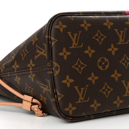 Louis Vuitton Monogram My LV Heritage Neverfull MM Fuchsia Orange 9 of 14