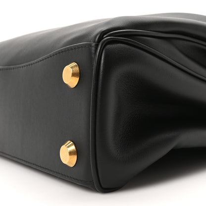 Balenciaga Natural Smooth Calfskin Small Rodeo Top Handle Handbag Black 10 of 10