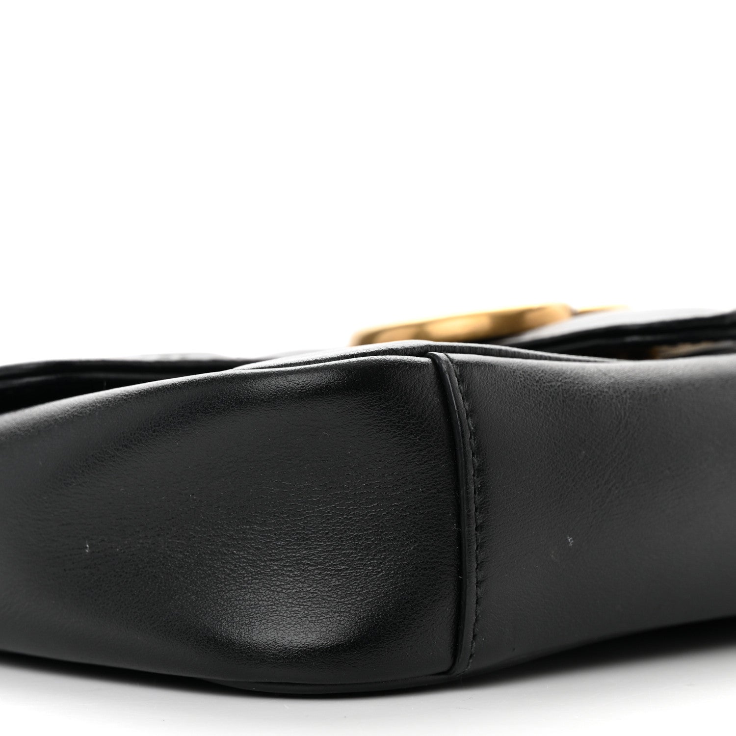 Gucci Calfskin Matelasse Mini GG Marmont Shoulder Bag Black 9 of 16