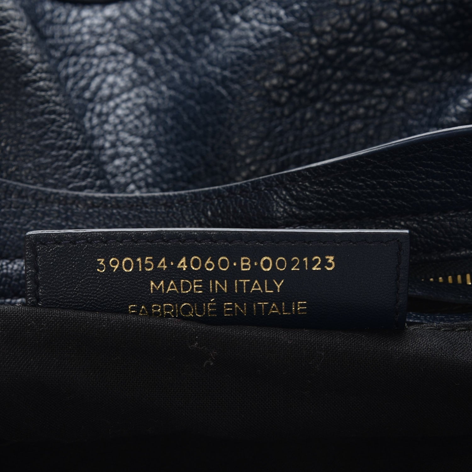 Balenciaga Chevre Gold Metallic Edge Hardware City Bleu Nuit Dark Sea 8 of 8