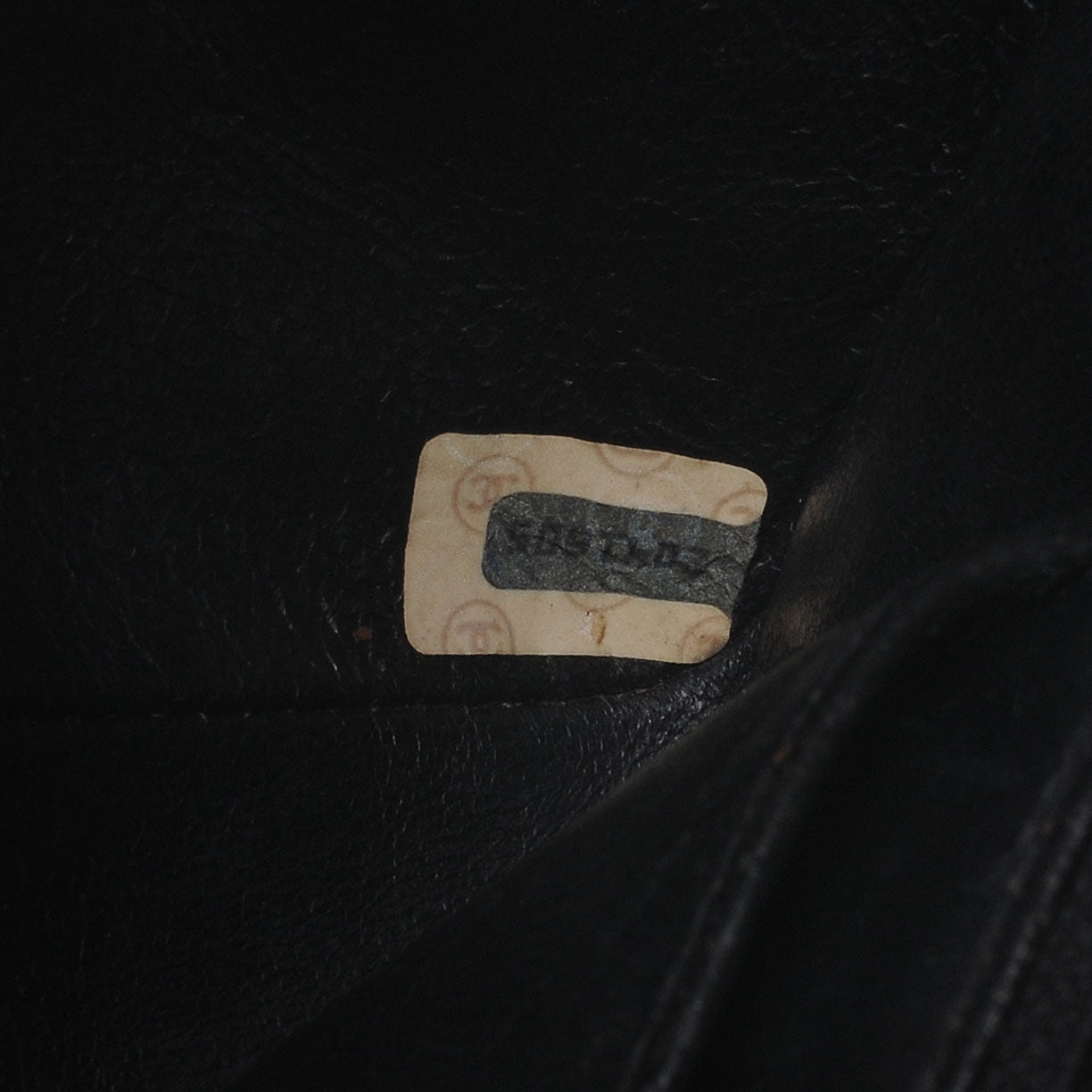 Patent Quilted Mini Flap Black