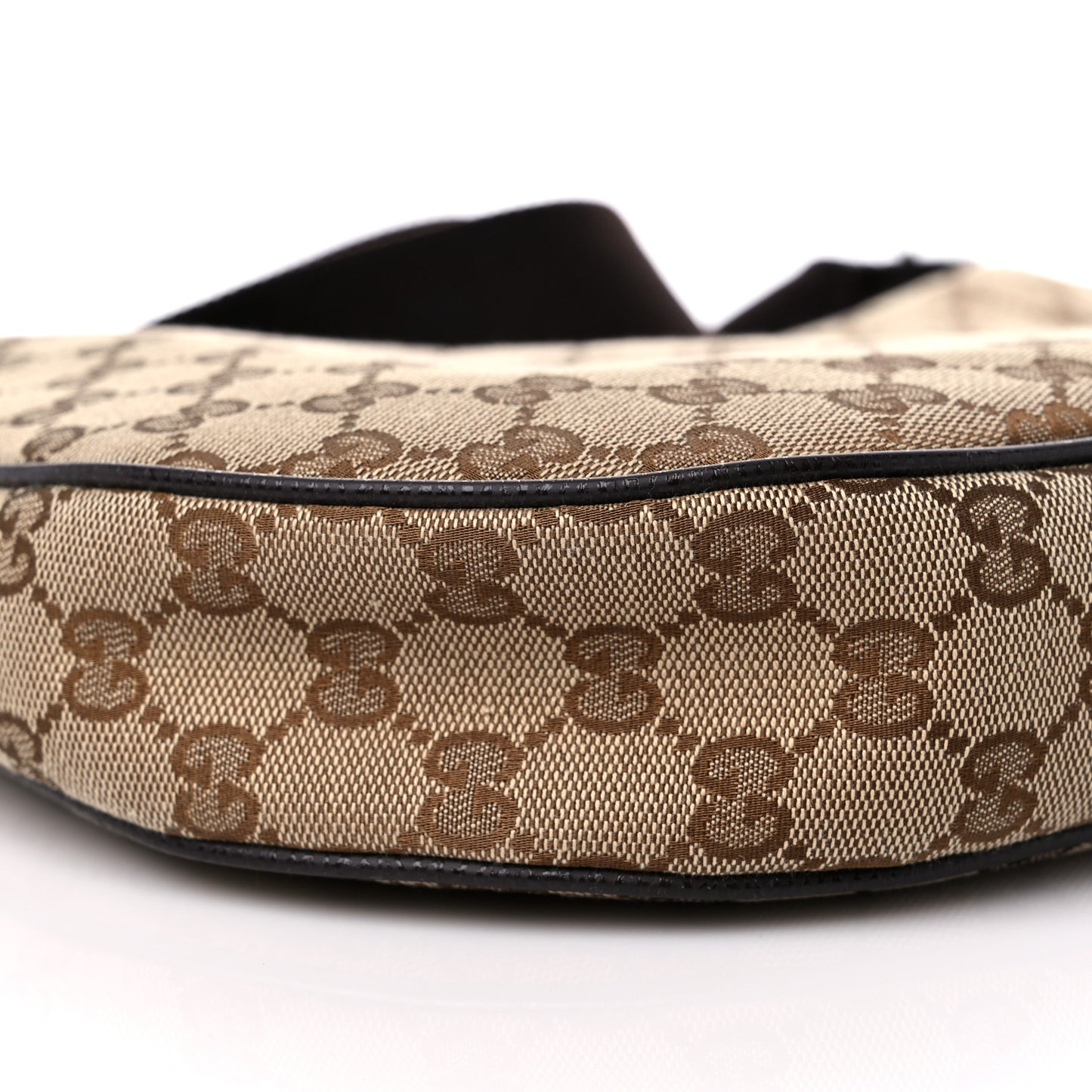 Monogram Medium Half Moon Hobo Dark Brown
