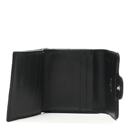 Chanel Lambskin Quilted Double Sided Wallet Black 6 of 10