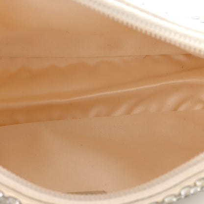 Prada Satin Crystal Mini Re-Edition 2000 Bag White 5 of 12