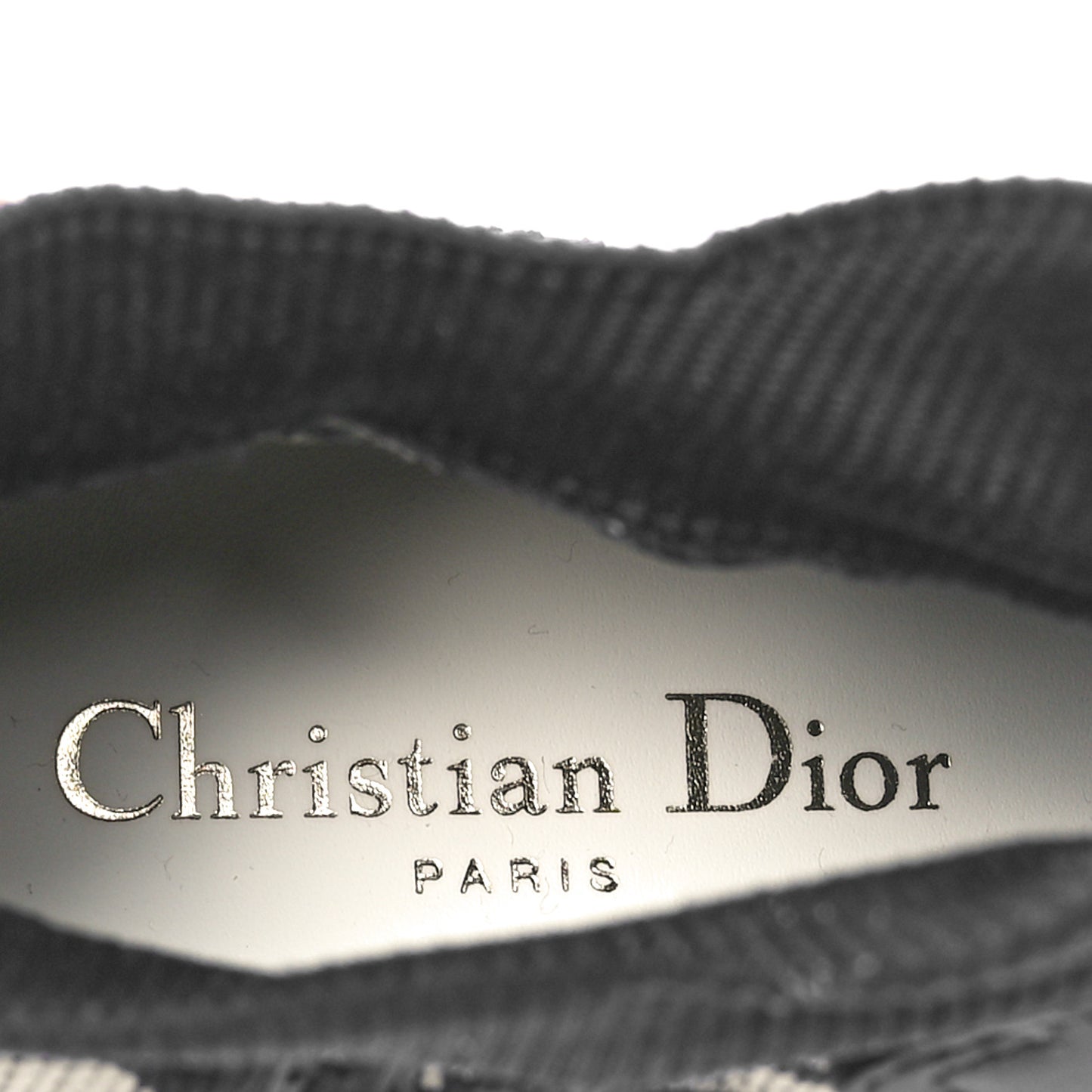 Technical Knit Calfskin Oblique Womens Walk'n Dior Mid Top Sneakers 38 Deep Blue