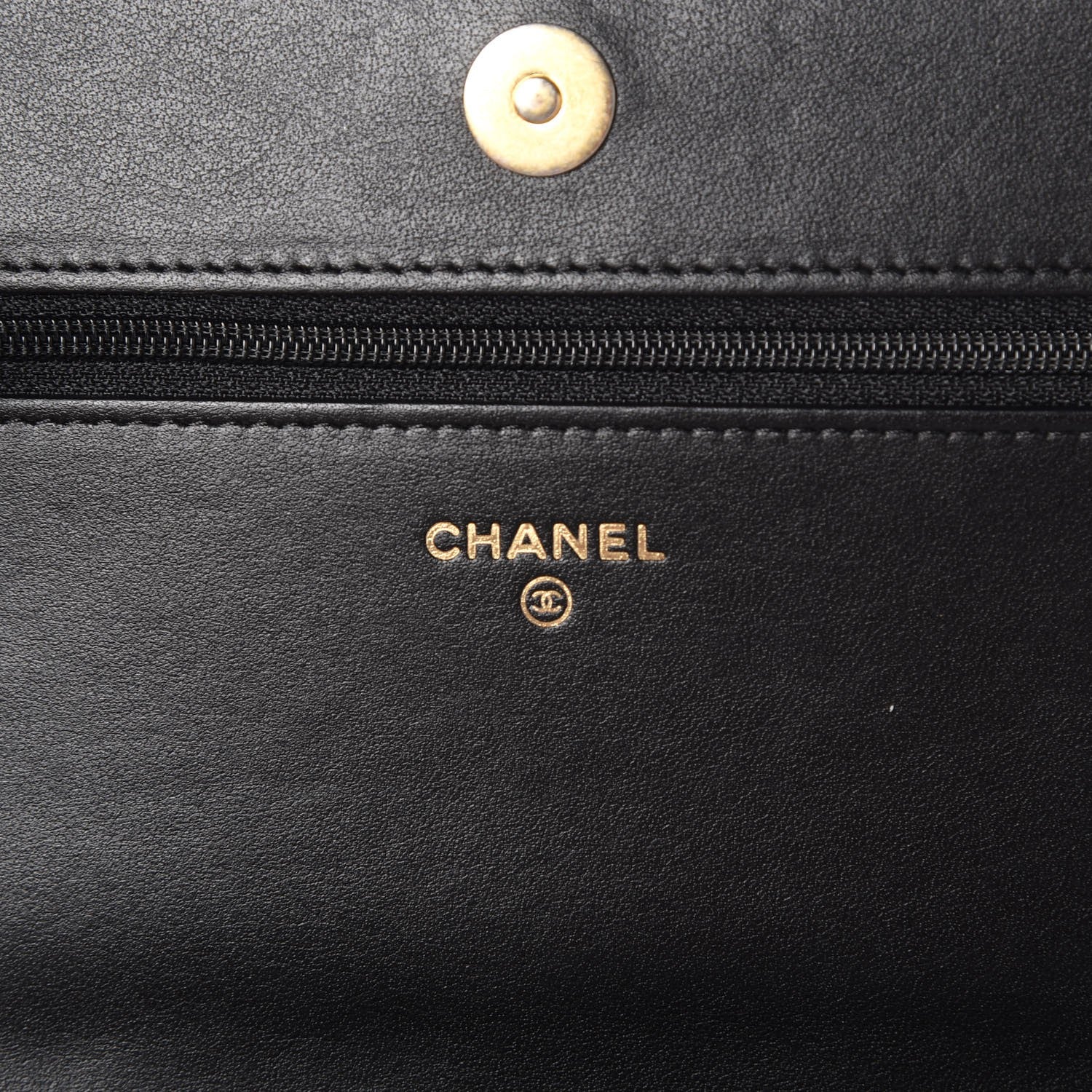 Chanel Caviar Quilted Boy Wallet On Chain WOC Black 6 of 9