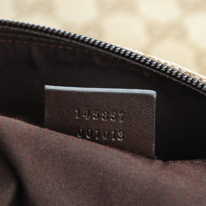 Gucci Monogram Calfskin Perforated Medium Flat Messenger Bag Dark Brown 7 of 7