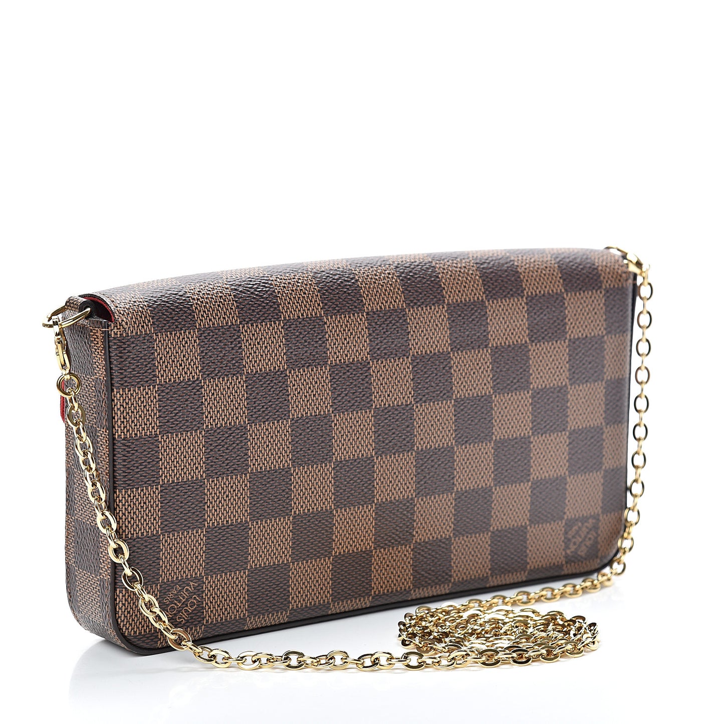 Damier Ebene Pochette Felicie Chain Wallet