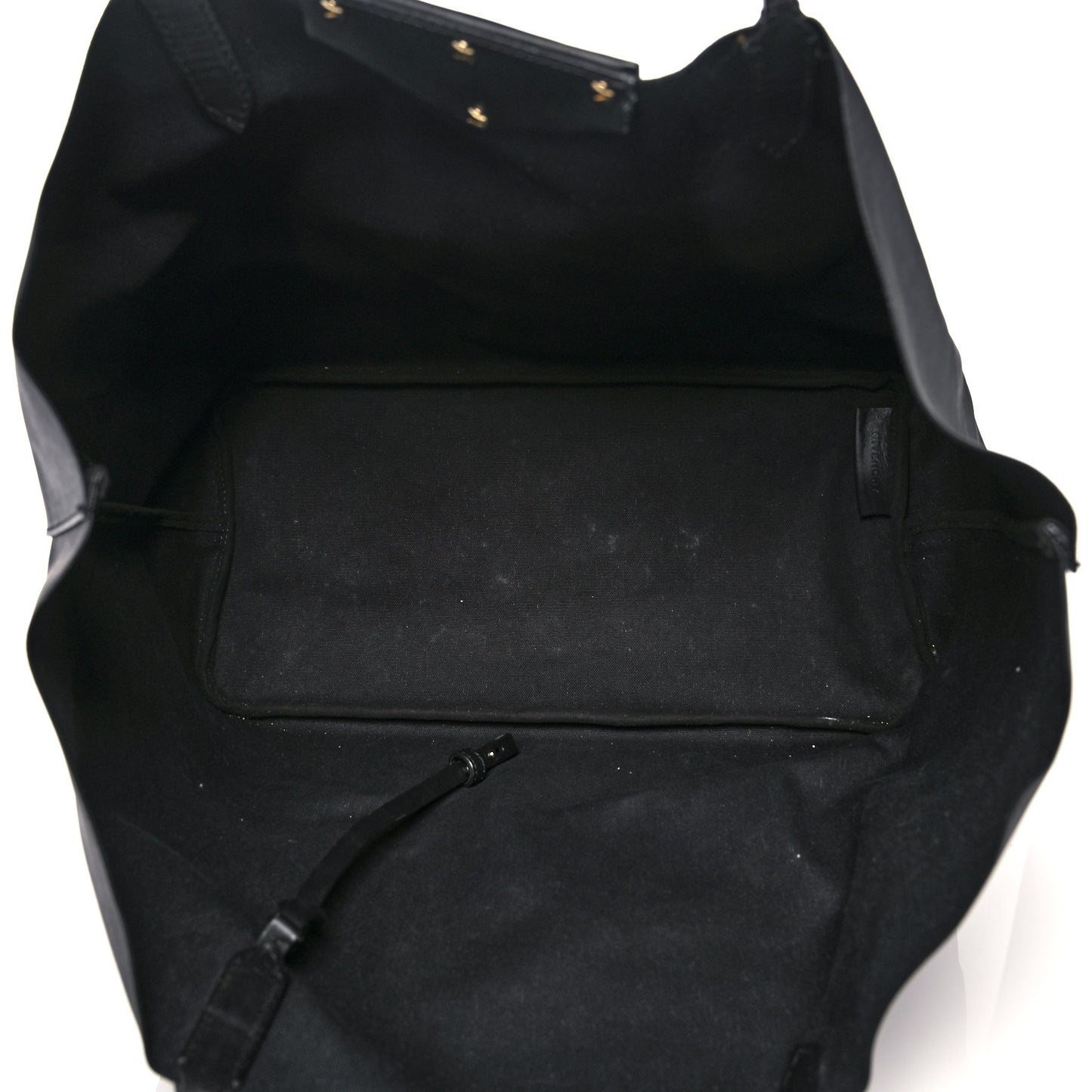 Textured Coated Canvas Rottweiler Pint Large Antigona Tote Black