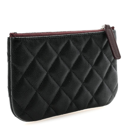 Chanel Caviar Quilted Small Cosmetic Case Black 3 of 8