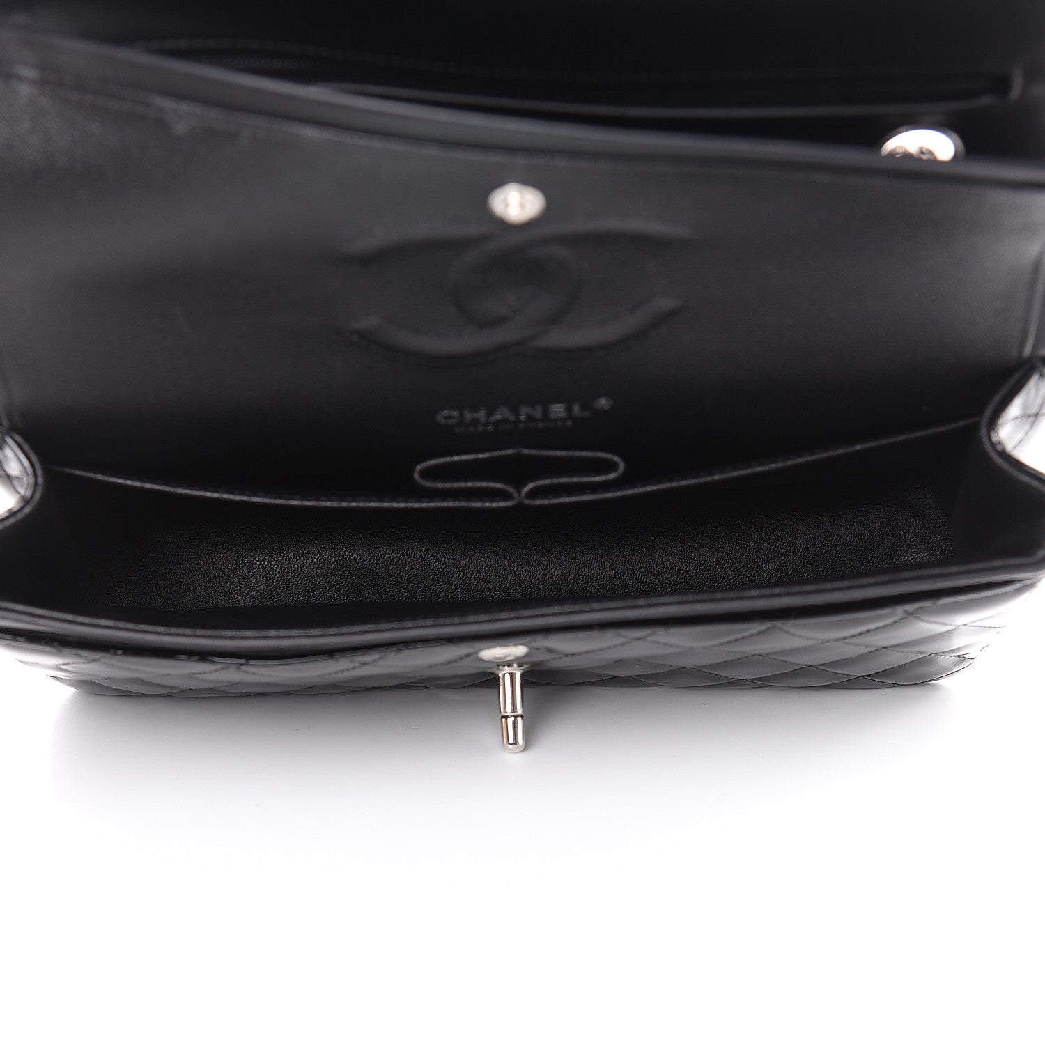 Chanel Patent Quilted Medium Double Flap Black 5 of 14