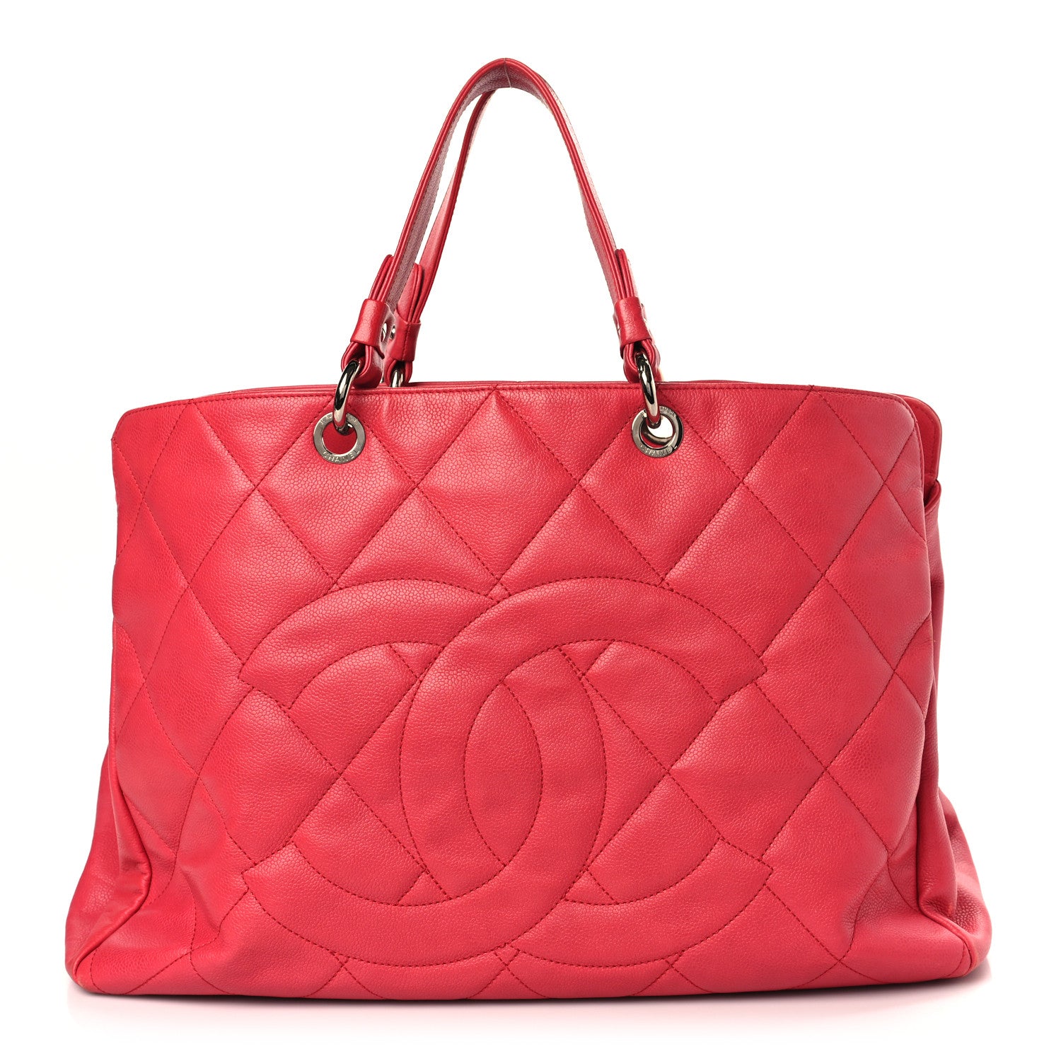 Chanel Soft Caviar Quilted Large CC Timeless Tote Fuchsia 1 of 10