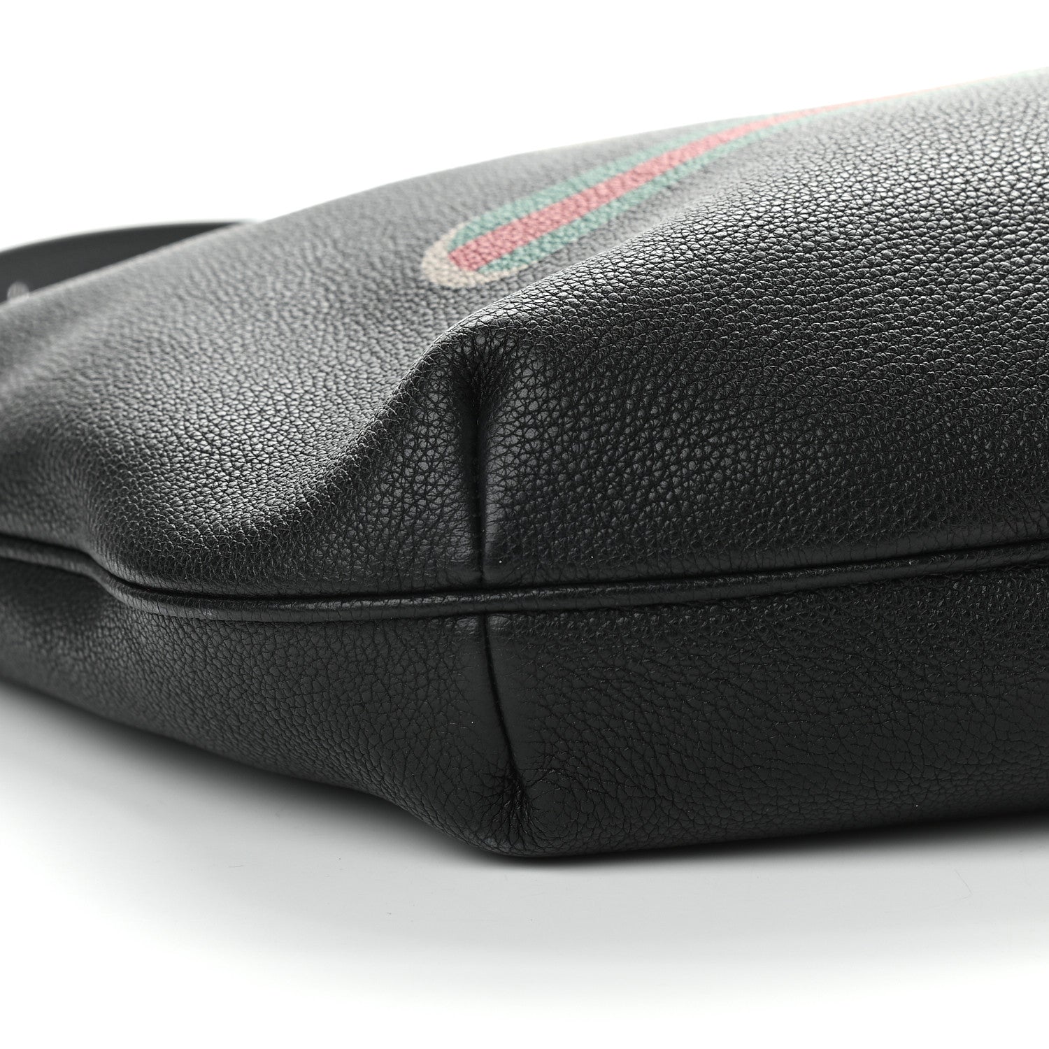 Gucci Grained Calfskin Logo Half Moon Hobo Black 8 of 9