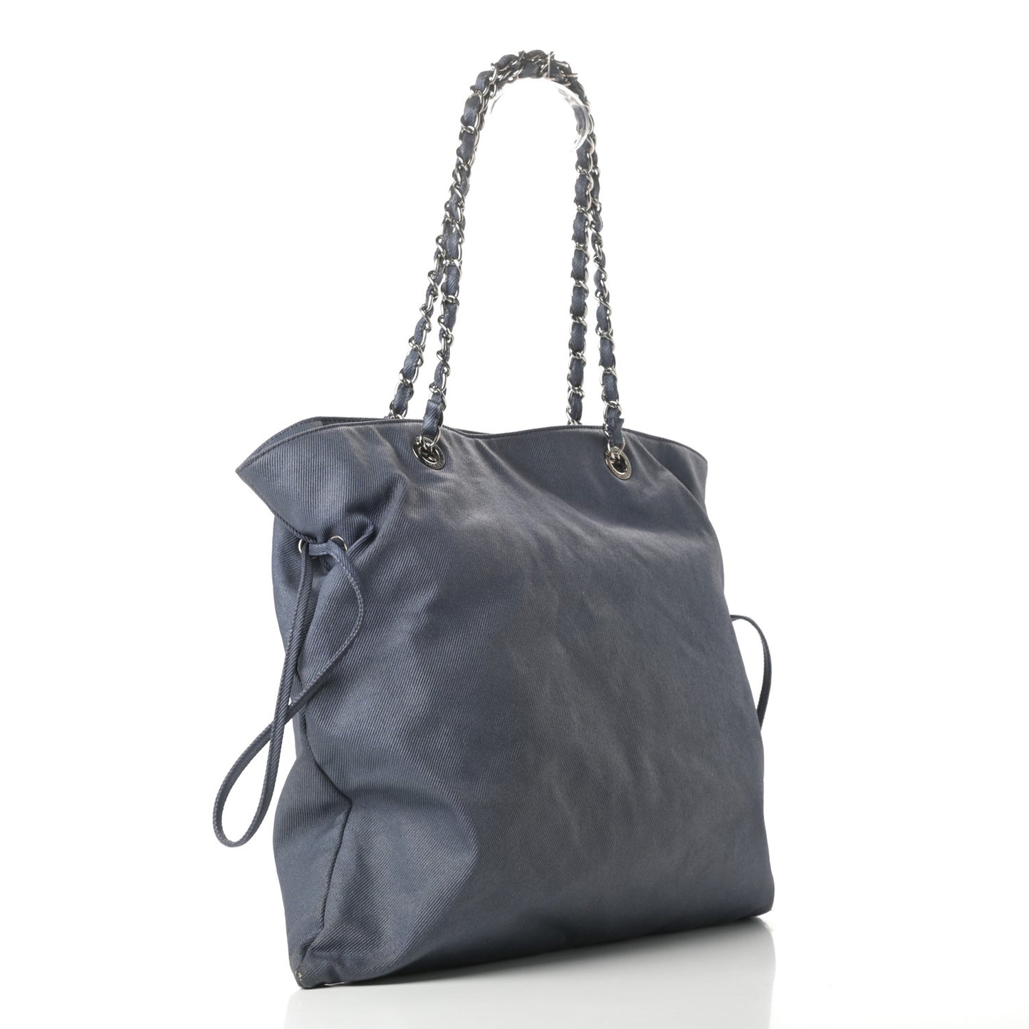 Denim Small CC Discus Tote Blue